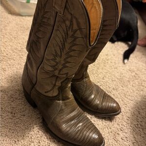 Nocona Vintage Men's Brown Western Boots, Sz 9D